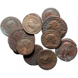 12 Ancient AE coins (Bronze, 48.25g)