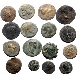 16 Ancient AE coins (Bronze, 69.98g)