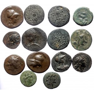 14 Ancient AE coins (Bronze, 82.85g)