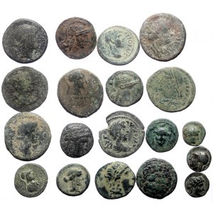 18 Ancient AE coins (Bronze, 74.50g)