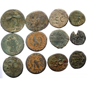 12 Ancient AE coins (Bronze, 118.14g)