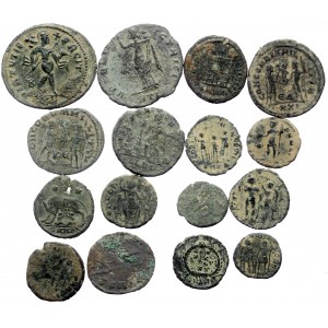 16 Ancient AE coins (Bronze, 43.24g)