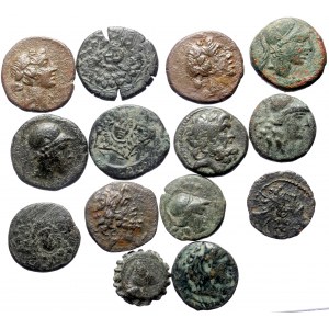 14 Ancient AE coins (Bronze, 99.39g)