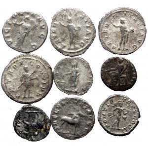 9 Ancient AR coins (Silver, 30.02g)