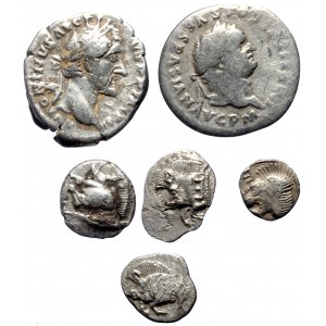 6 Ancient AR coins (Silver, 9.30g)