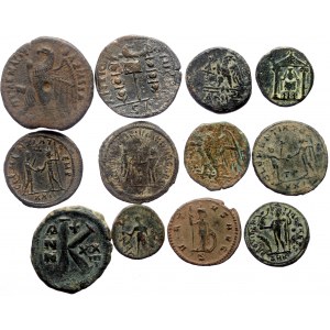 12 Ancient AE coins (Bronze, 70.39g)