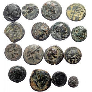 16 Ancient AE coins (Bronze, 52.91g)