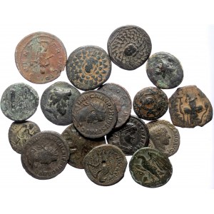 17 Ancient AE coins (Bronze, 63.48g)