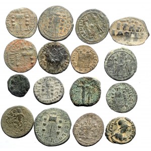16 Greek and Roman Provincial AE and BL coins (Bronze, total weight 93.90g)