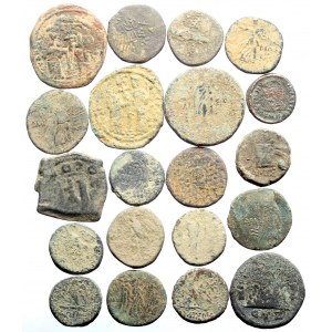 20 Ancient AE coins (Bronze, total weight: 164.90g)