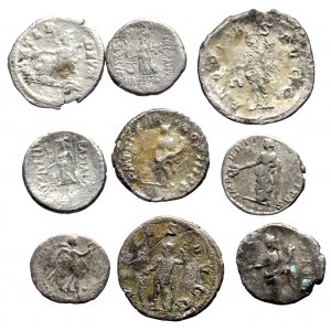 9 Greek and Roman AR coins (Silver, total weight: 26g)