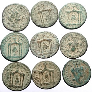 9 Roman Provincial AE coins (Bronze, 152.90g)