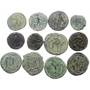 12 Roman Imperial AE coins (Bronze, 32.75g)