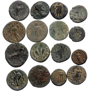 16 Roman Provincial coins (Bronze, 79,4g)