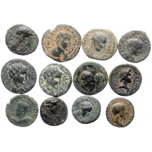 12 Roman Provincial bronze coins (Bronze, 51.25g)