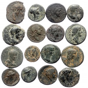 16 Roman Provincial bronze coins (Bronze, 74.88g)