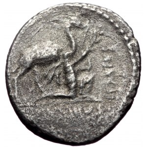 A. Plautius (55 BC) AR Denarius (Silver, 3.09g, 18mm) Rome