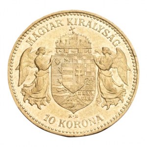 FJI. 1848-1916, 10 koruna 1900 KB, vlas.škr., zc nep.hr.