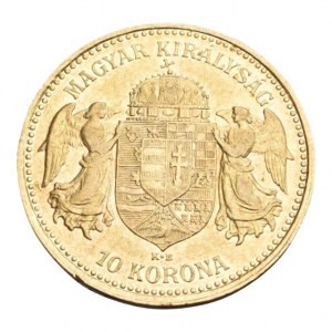 FJI. 1848-1916, 10 koruna 1904 KB, vlas.škr., zc nep.hr.