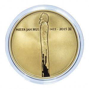 Česká republika 1993-, 10.000 Kč 2015 - Mistr Jan Hus, Au999, 31.11g, 6.300ks, kapsle, etue, certifikát