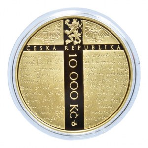 Česká republika 1993-, 10.000 Kč 2015 - Mistr Jan Hus, Au999, 31.11g, 6.300ks, kapsle, etue, certifikát
