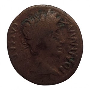 Augustus 27 př.Kr. - 14 n.l., as, av: CAESAR PONT MAX, rv: oltář, LVGDVN ROMETAVG, mincovna Lyon RIC 230