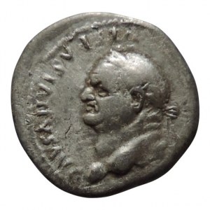 Vespasian 69-79, denár, poprsí doleva, rv: IOVIS CVSTOS, RIC 850