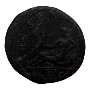 Hadrian 117-138, sestercius, stará kopie, rv: HISPANIA, jako RIC 851