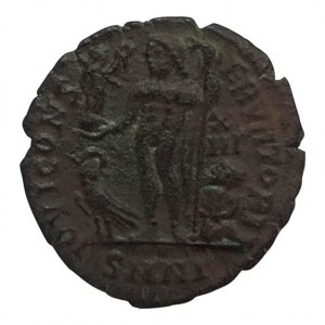 Licinius I. 308-324, AE antoninian - radiatus, IOVI CONSERVATORI Jupiter s orlem u nohou, RIC 15, Sear - R