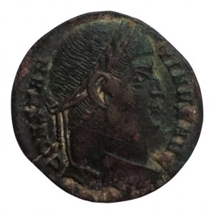 Constantin I. Veliký 306-337, follis, rv: táborová brána, mincovna Ticinium