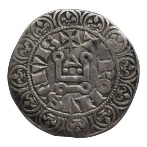 Francie, Filip IV. Sličný 1285-1314, tourský groš b.l., patina, 3,973g