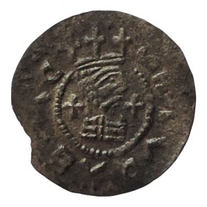Vratislav II. 1061-1092, denár moravský Cach 343, VP 49, koruna s křížky, nep.ol.okr., patina 0,406g RR