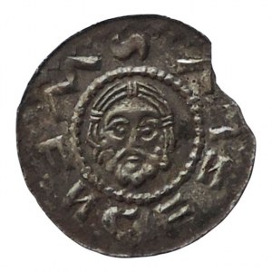 Vratislav II. 1061-1092, denár Cach 352, dr.vyl.okr., patina 0,552g