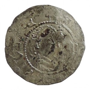 Svatopluk 1107-1109, denár Cach 460 motiv říšského číšníka, zvlněný, st.kor., mírně ned. 0,342g R