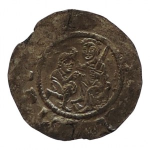 Vladislav I. 1109-1118, 1120-1125, denár Cach 543 nep.ol.okr., dr.ned., povrch,napr., patina 0,728g