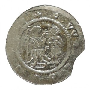Bořivoj II. 2. vláda 1118-1120, denár Cach 421, ned., dr.ol.okr. 0,632g R