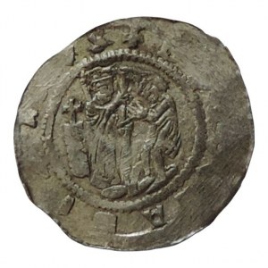 Vladislav II. 1140-1172, denár Cach 587 na rubu kulička vlevo, dr.ned., 0,759g