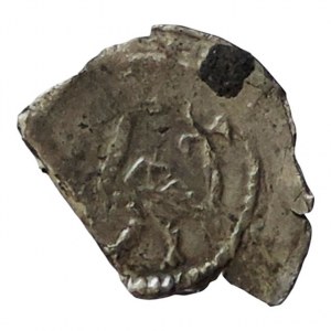 Vladislav III., markrabě moravský 1247-1248, denár Cach 895, 2/5 odlomeny R