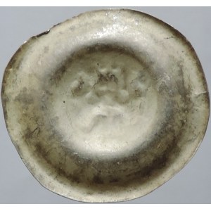 Václav II. 1278-1305, brakteát Cach 864, poprsí panovníka čelně, mělká ražba 0,429g/24,5mm