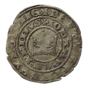 Jan Lucemburský 1310-1346, pražský groš Castelin 1, dr.ned., nep.napr., patina 3,414g