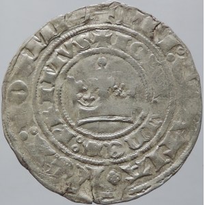 Jan Lucemburský 1310-1346, pražský groš, Castelin 47, napr, nep.ned. 3,219g/28,5mm