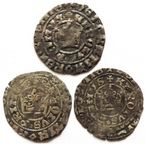Karel IV. 1346-1378, pražské groše 3ks, soubor dobových falz neznámého původu, exempláře z různých razidel R