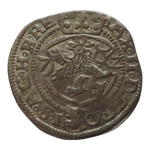 Maxmilián II. 1564-1576, 2 krejcar 1572 České Budějovice-Gebhart, MKČ 250, nep.ned.