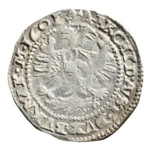 Rudolf II. 1576-1611, bílý groš 1601 Kutná Hora, MKČ 376, nep.ned