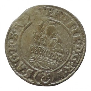 Ferdinand II. 1619-1637, 3 krejcar 1626 Praha-Hübmer, MKČ 759v, D:G.R.I (zn) S.A…..