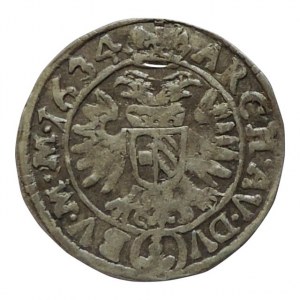 Ferdinand II. 1619-1637, 3 krejcar 1634 Praha-Schuster, MKČ 763