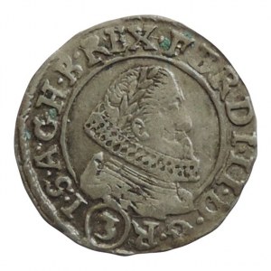 Ferdinand II. 1619-1637, 3 krejcar 1637 Praha-Wolker, MKČ 763