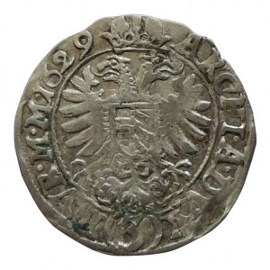 Ferdinand II. 1619-1637, 3 krejcar 1629 Kutná Hora-Hölzl, MKČ 809, dr.dvojráz