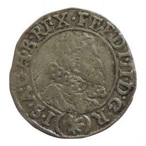 Ferdinand II. 1619-1637, 3 krejcar 1628 Jáchymov-Steinmüller, MKČ 842
