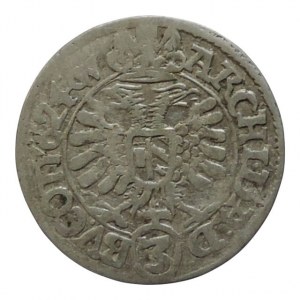 Ferdinand II. 1619-1637, 3 krejcar 1624 B/CW Brno-Wohnsiedler, MKČ 887